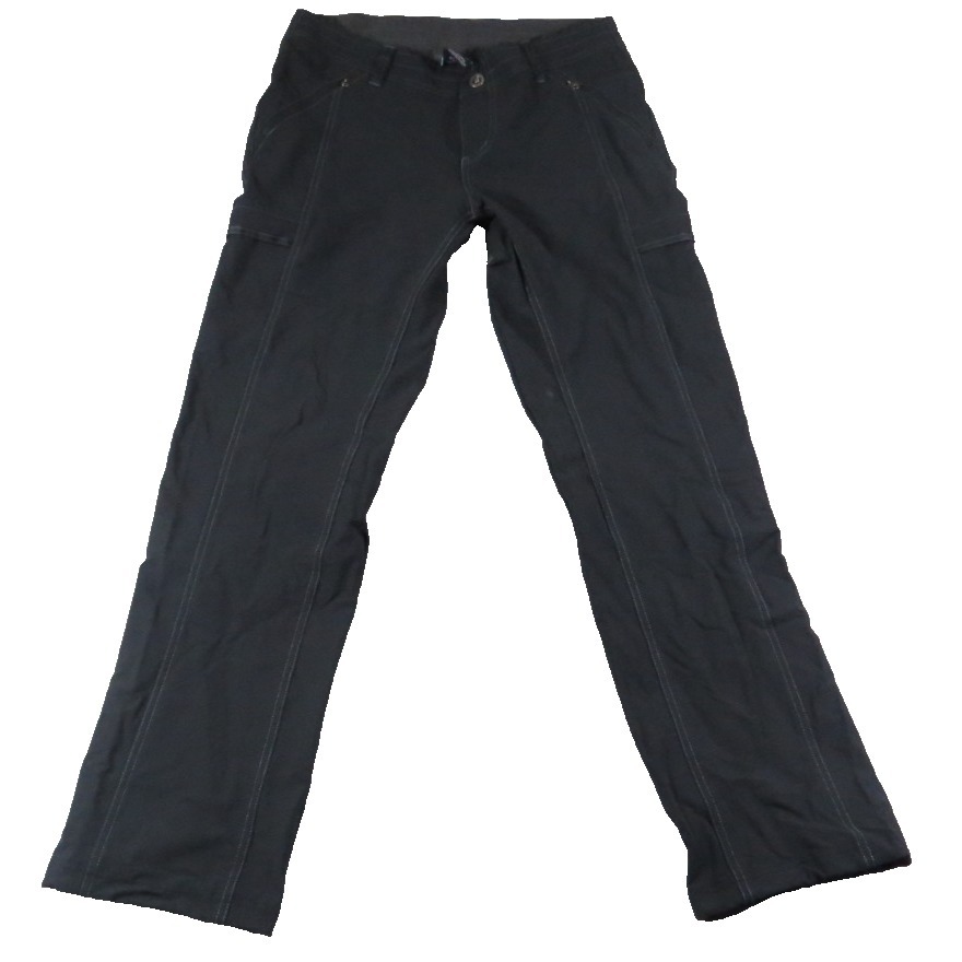 Kuhl Radikl Hiking Pants Women 10 Black Stretch Cargo Outdoor Camping Travel